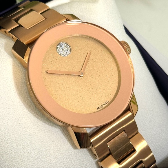 MOVADO BOLD Rose Gold-Tone Stainless Steel Ladies Watch - Picture 3 of 14